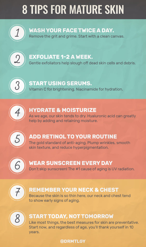 8 Tips for Mature Skin