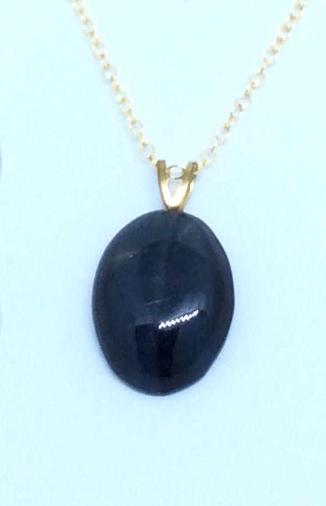 blue tigers eye necklace