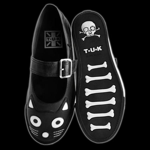 black kitty shoes