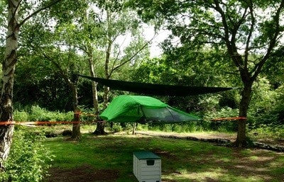 dreamy hollow hammock camping site