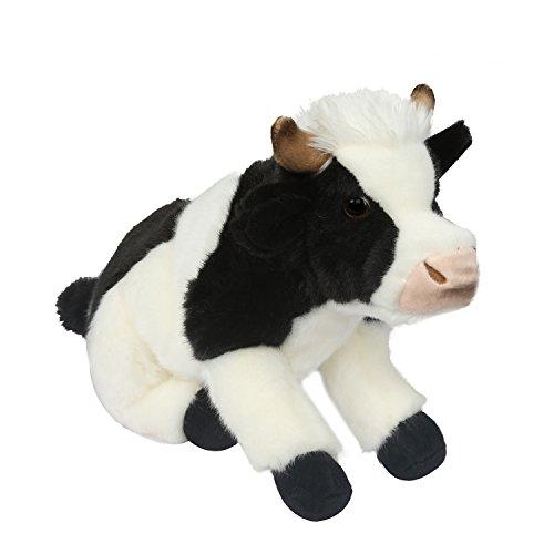 cow soft toy white black