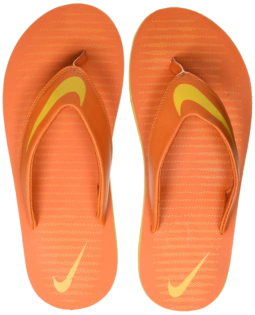 orange nike sandals