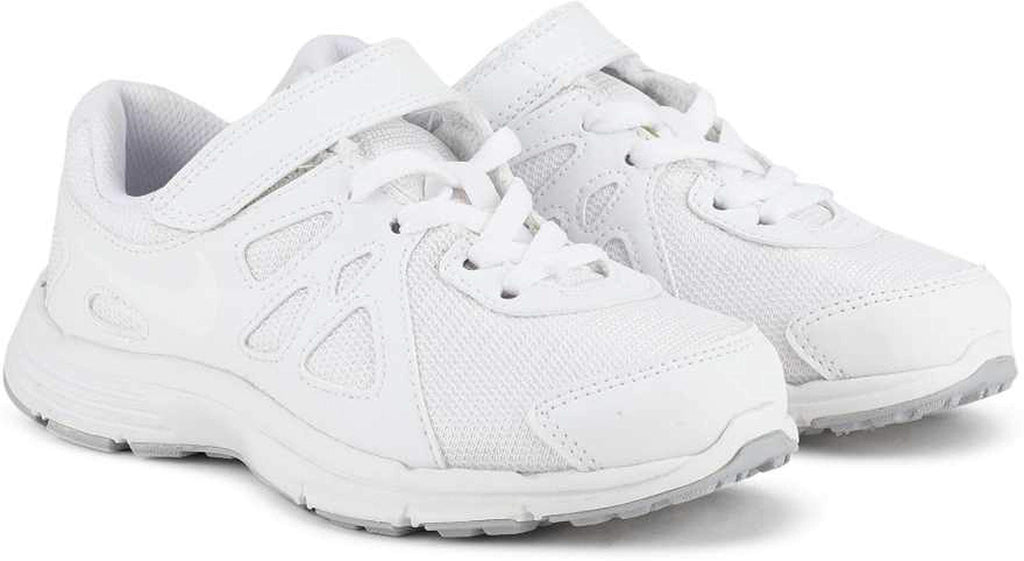 white nike velcro shoes