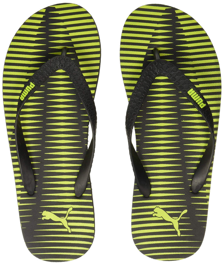 Caspian Idp Black-Limepunch Flip-Flops 