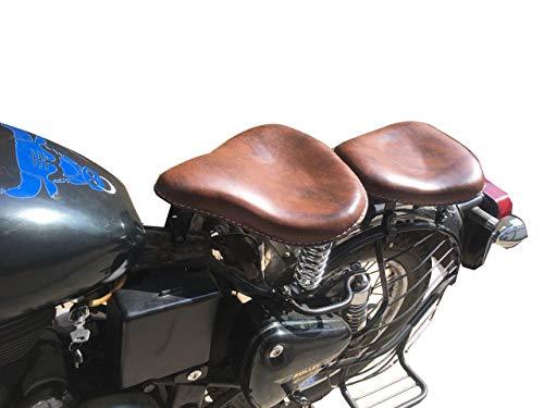 Sahara Harley Type Slim With Spring Front And Rear Seat Bullet Electra Helmet Don