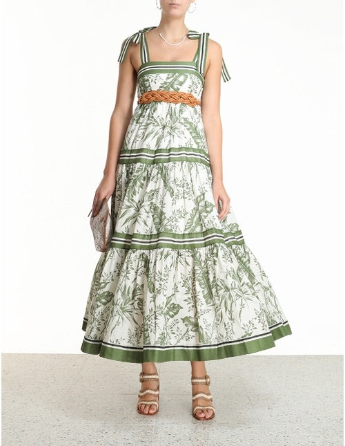 Empire Tie Shoulder Dress
