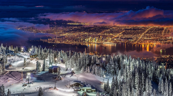 vancouver view from grouse mountain
