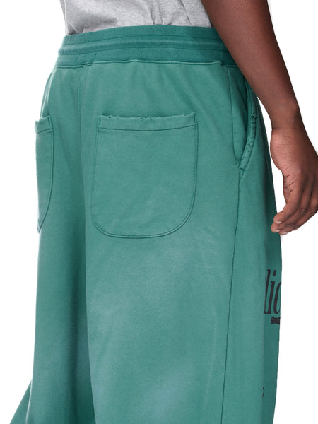 Baggy Distressed Sweat Pants (KL710-GREEN)