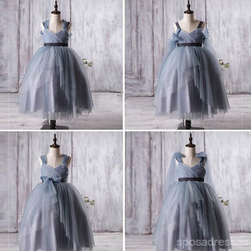 blue child bridesmaid dresses