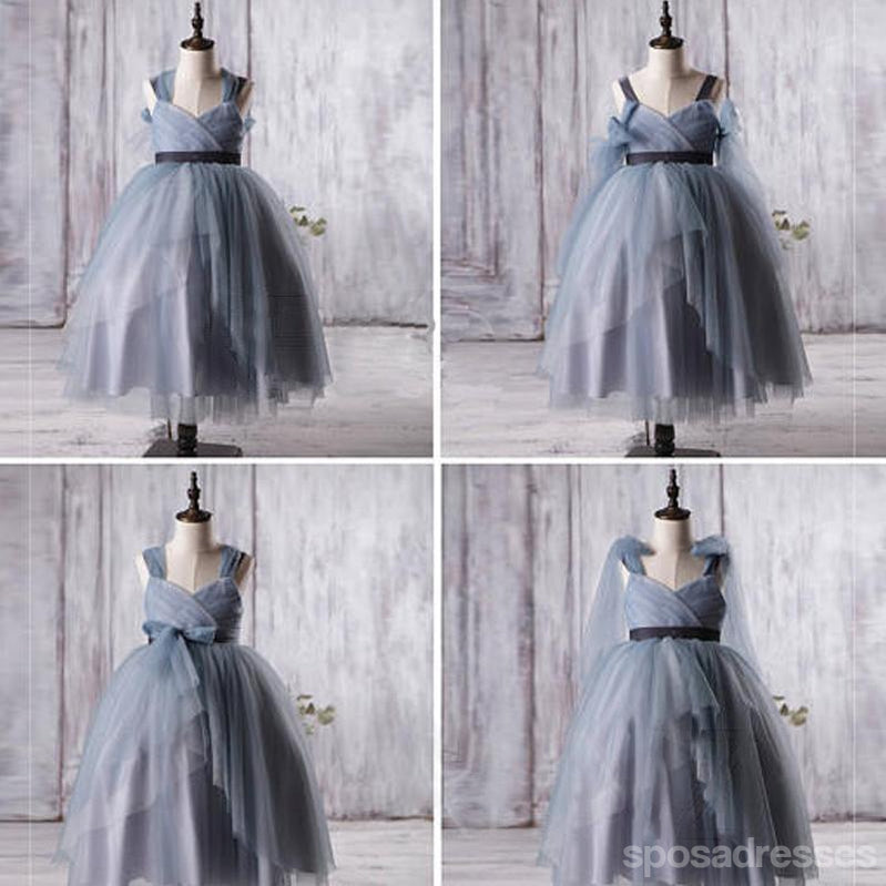 flower girl dress grey