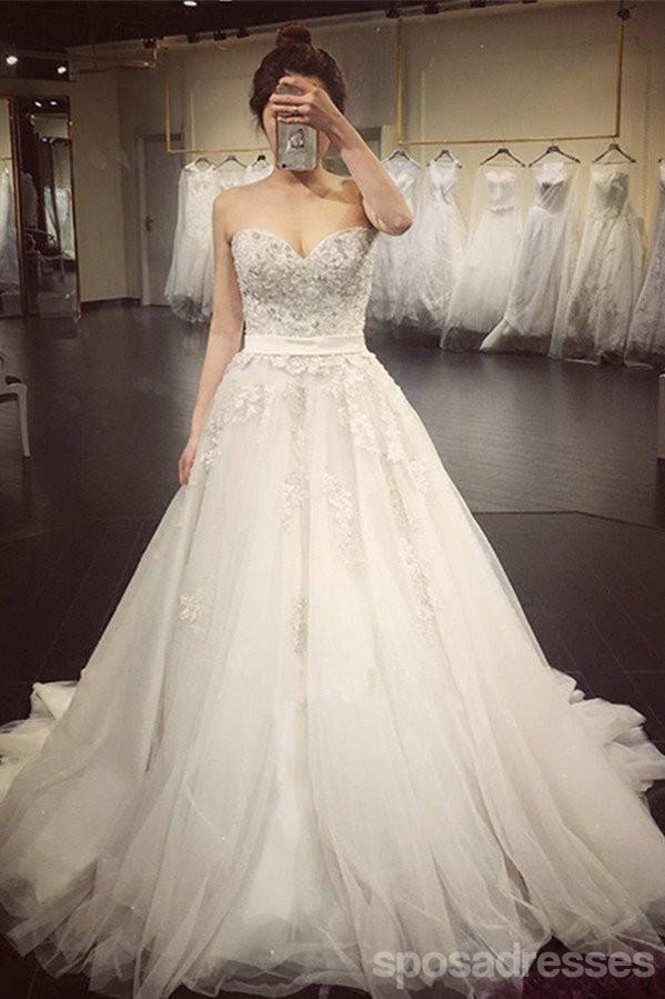 lace and crystal wedding dresses