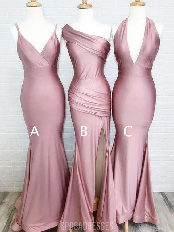 dusty rose mermaid prom dress