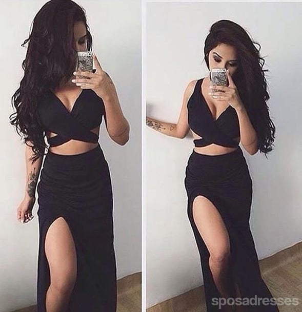 two piece tight prom dresses