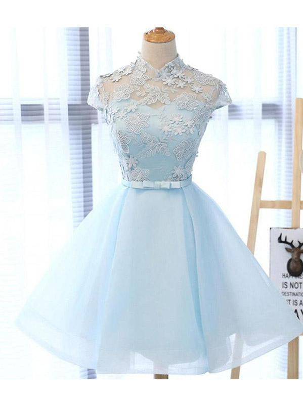 light blue sweet 16 dresses