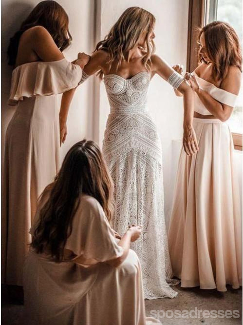 inexpensive lace wedding dress