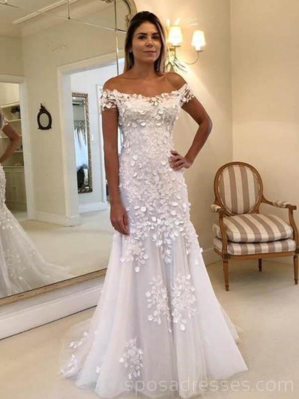 affordable off the shoulder wedding dress