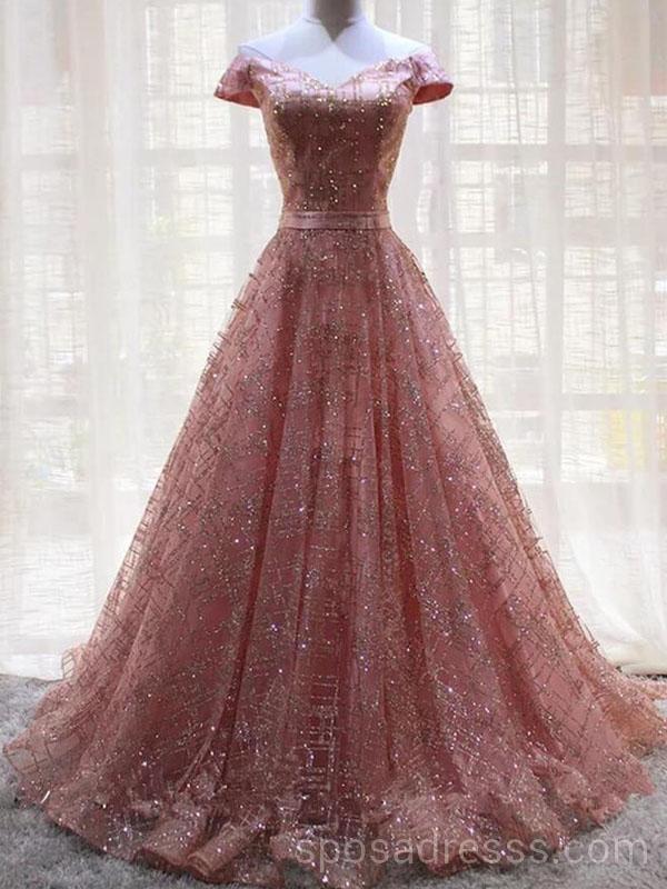 pink sequin formal dress