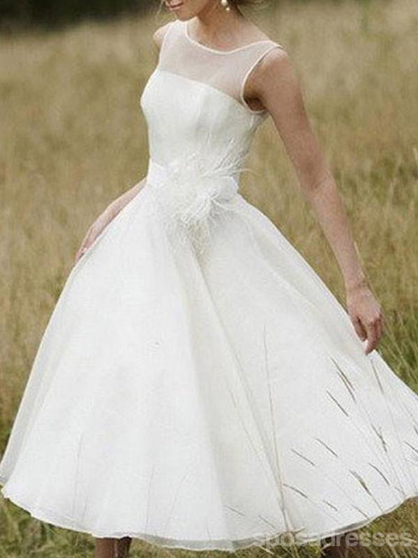 simple short bridal dresses