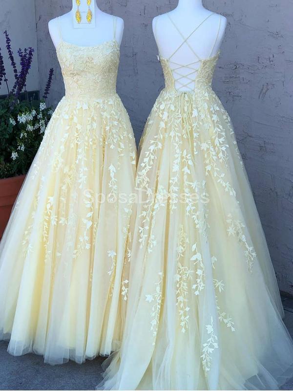 yellow prom dresses