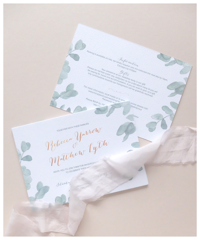 modern wedding invitation