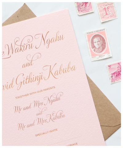 classy wedding invitation