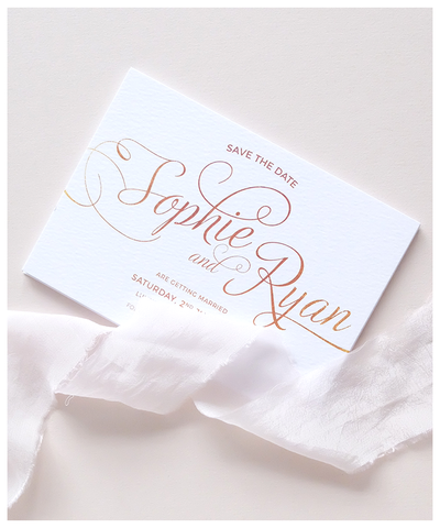 elegant save the date