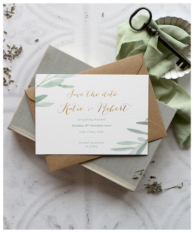 Italian wedding invite