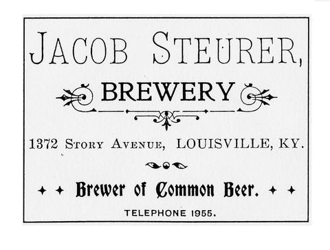 Jacob Steurer, Steurer & Co. Leatherworks, Louisville, Kentucky, Leather Can Koozie