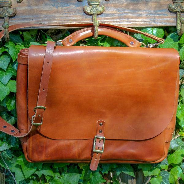 Steurer & Co. Springfield Postsman's Satchel, Louisville, Kentucky, Leather Maker