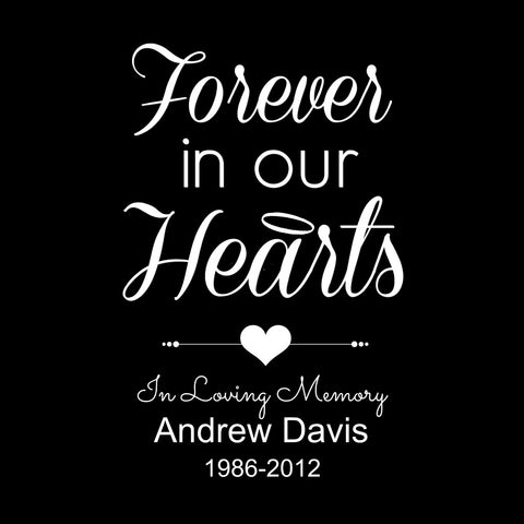 Forever in Our Hearts with Personalization