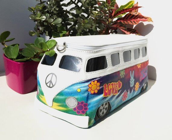 Hippie Volkswagen Bag Flower Design VW 