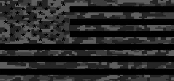 "Tactical American Flag Digital Camo" Grille Insert From Dirty Acres