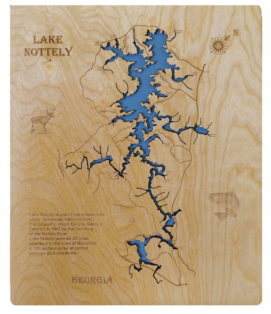lake-nottely-georgia-laser-cut-wood-map-personal-handcrafted-displays
