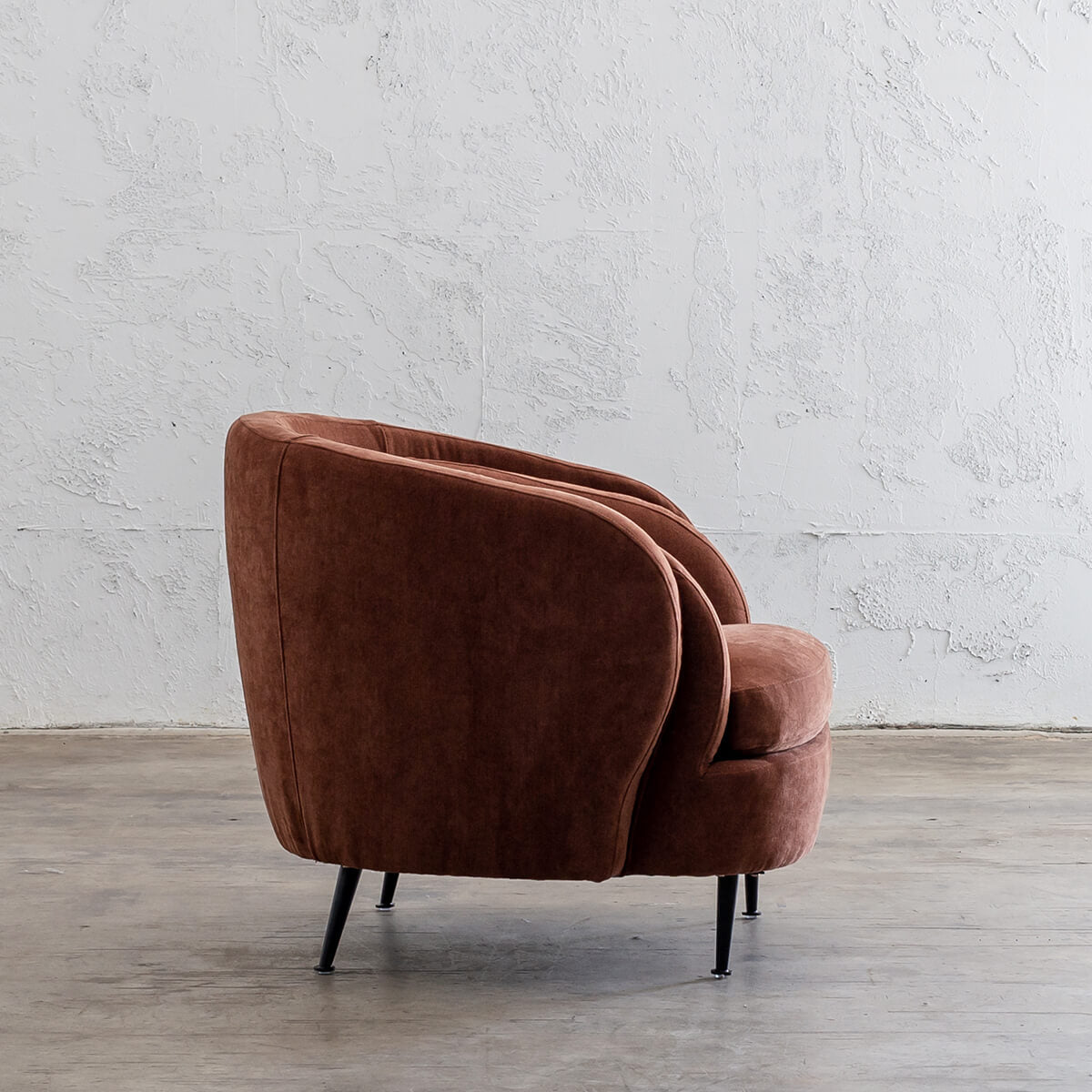 PRE ORDER | CARSON CURVE ARM CHAIR | TERRA RUST