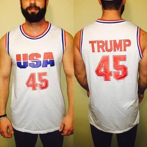 trump basketball jersey