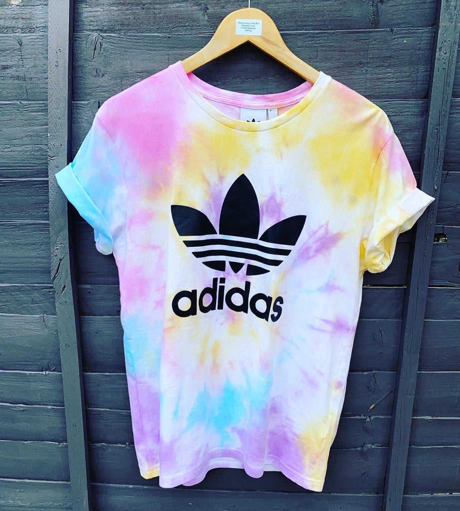 Adidas tie dye T-shirt- multi colour 