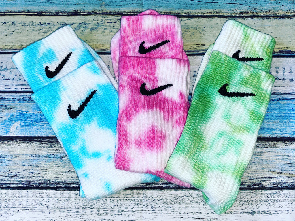 Nike custom tie dye socks- ombré set 