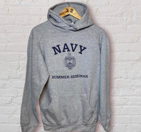 Grey navy hoodie