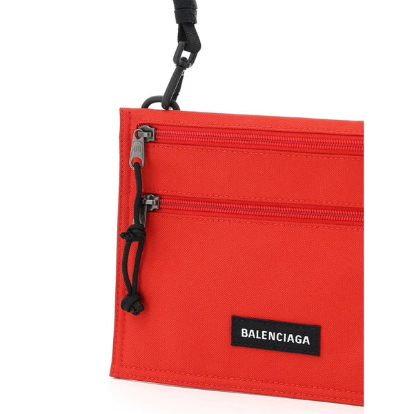 balenciaga red explorer pouch