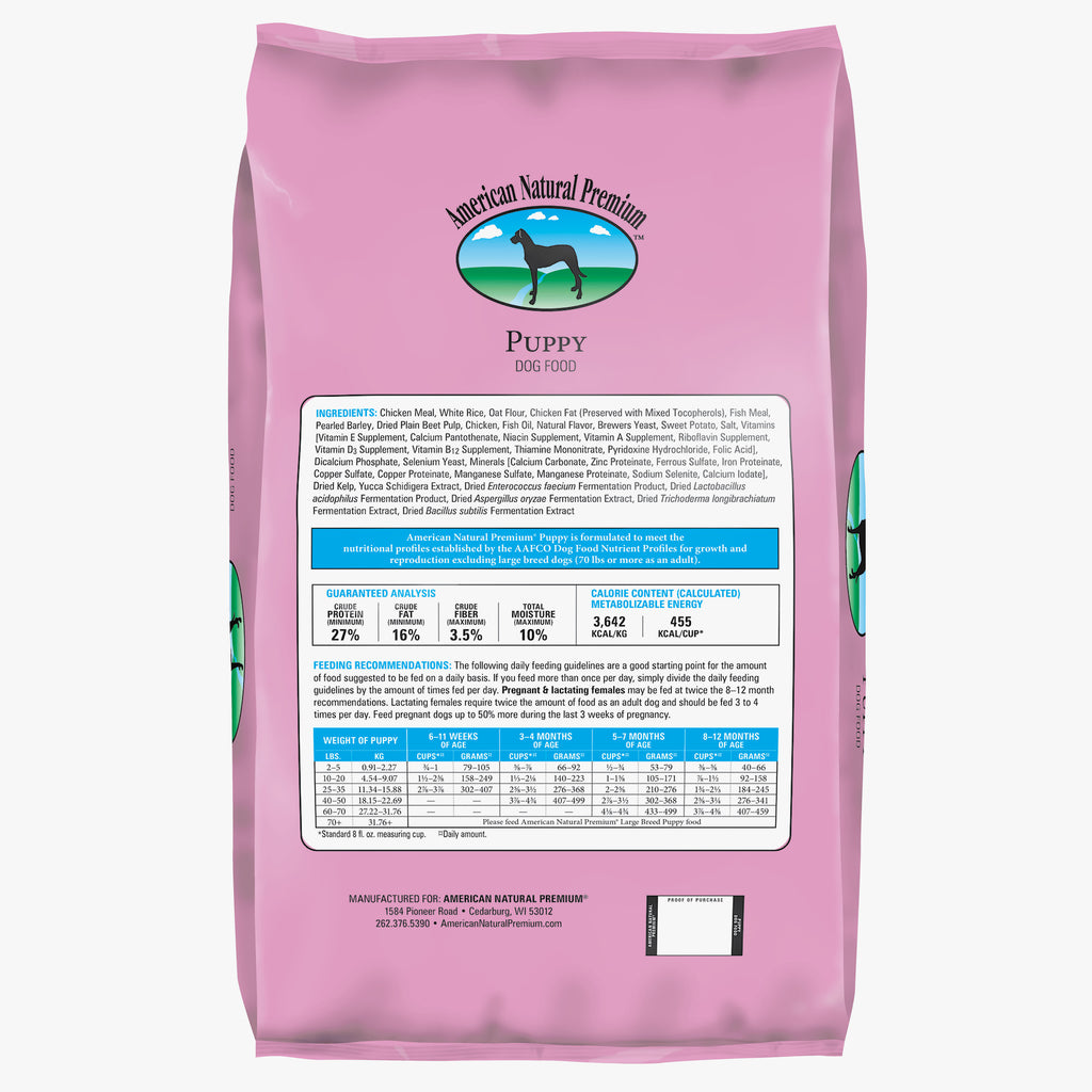 american natural premium large breed puppy food