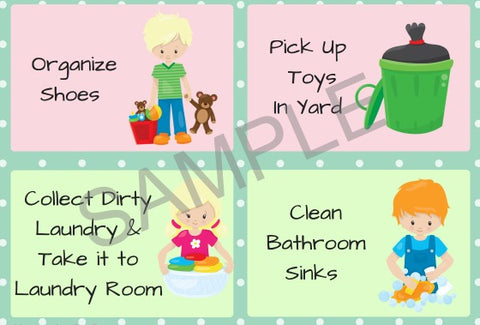 Printable Chore cards