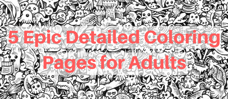 Incredibly Detailed Coloring Books For Adults Called 'Doodle