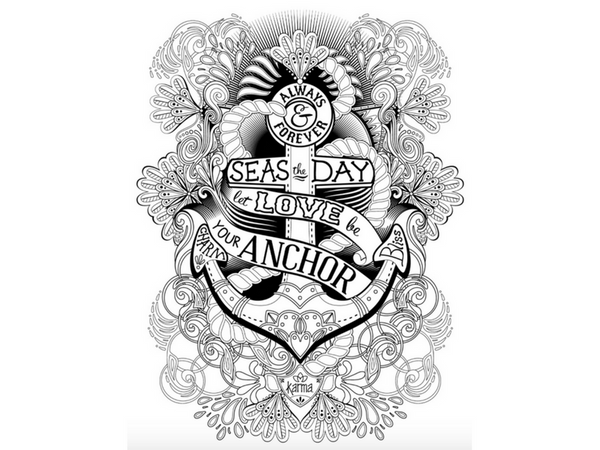 seas the day nautical printable coloring page
