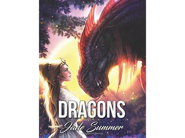 magical dragons coloring book by jade summer