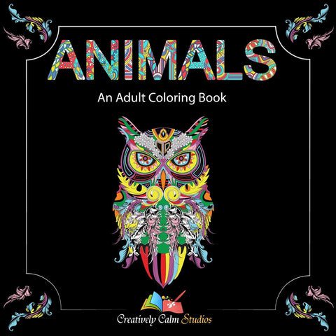 Animals Adult Coloring Book