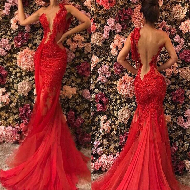 classy red prom dresses