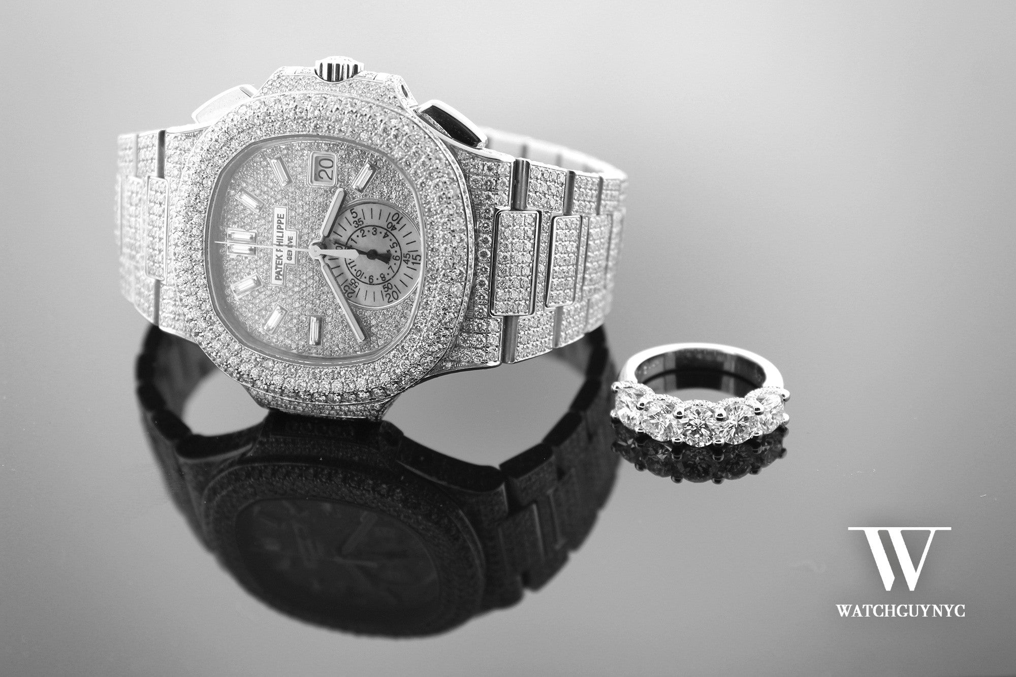 Custom Design Diamond Bezel Dial Watches New York NYC | WatchGuyNYC Rolex Patek Audemars