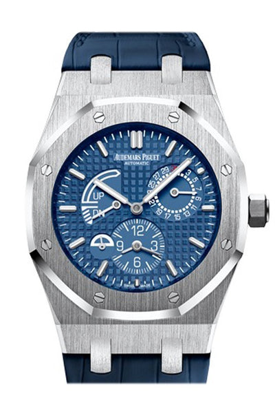 Parameters Boekhouder spiraal Audemars Piguet Royal Oak Blue Dial Dual Time Automatic Stainless steel  Men's Watch 26124ST.OO.D018CR.01 – WatchGuyNYC