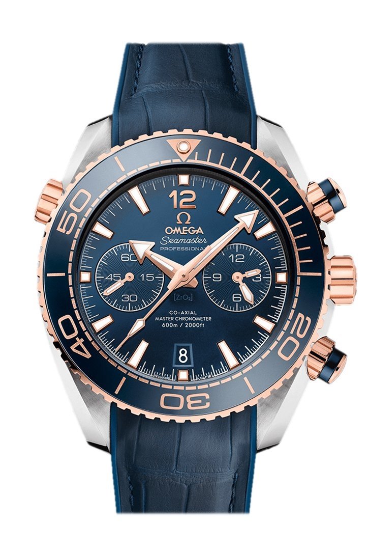 omega planet ocean chronograph blue