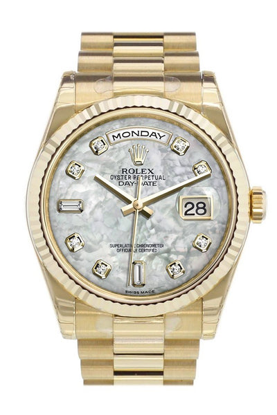 rolex day date mother of pearl dial